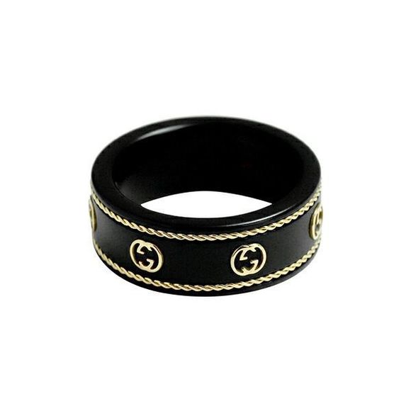 Gucci Jewelry - Gucci Ring Icon Black Gold